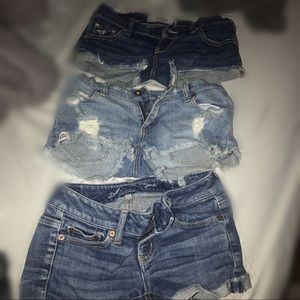 BUNDLE Hollister, American eagle shorts size 0/00